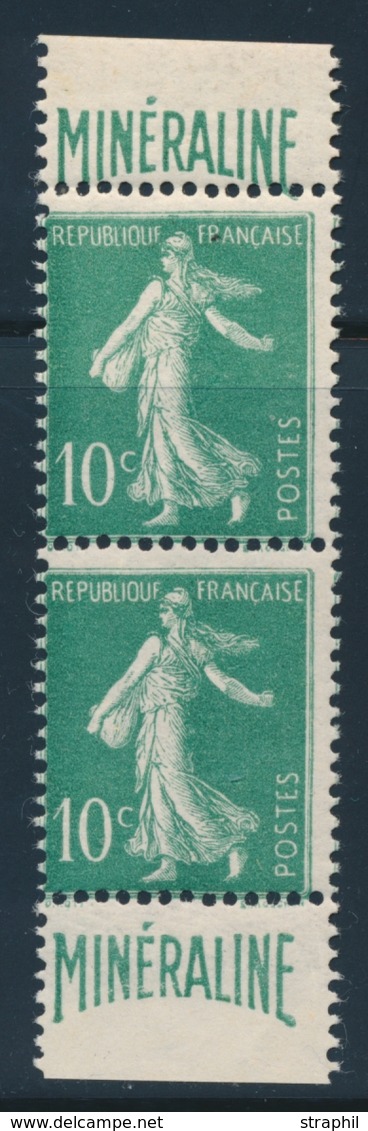 ** N°188A - 10c Vert - Minéraline - Paire Vertic. De Carnet - TB - Unused Stamps