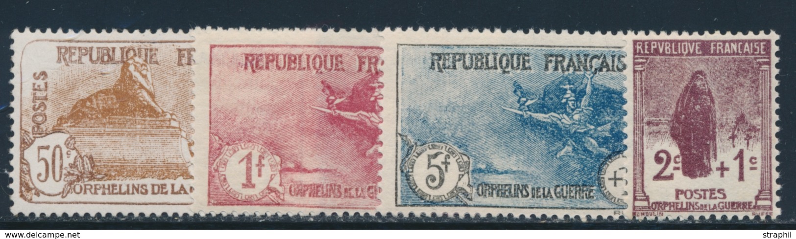 ** N°229/32 - N°232 Signé Calves - TB - Unused Stamps