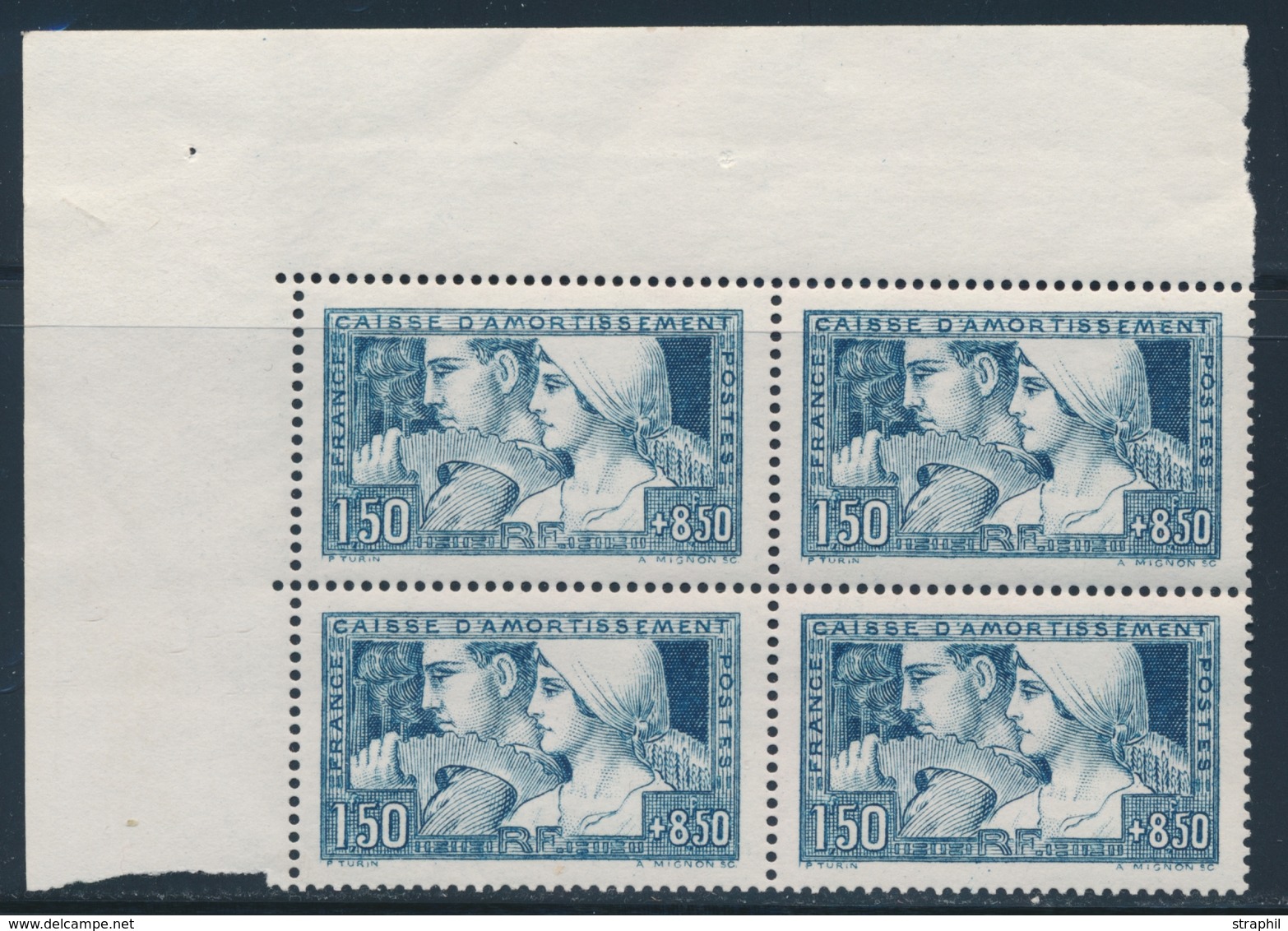 ** N°252 - Bloc De 4 Dt 2 Ex Au Type III - TB - Unused Stamps