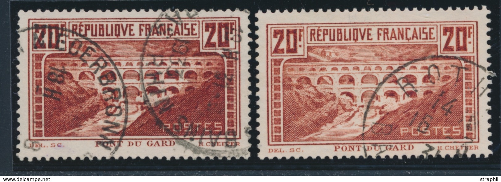 O N°262A Et 262Aa - Type I - Dent. 13½ X 13 - Chaudron Et Chaudron Clair - TB - Neufs