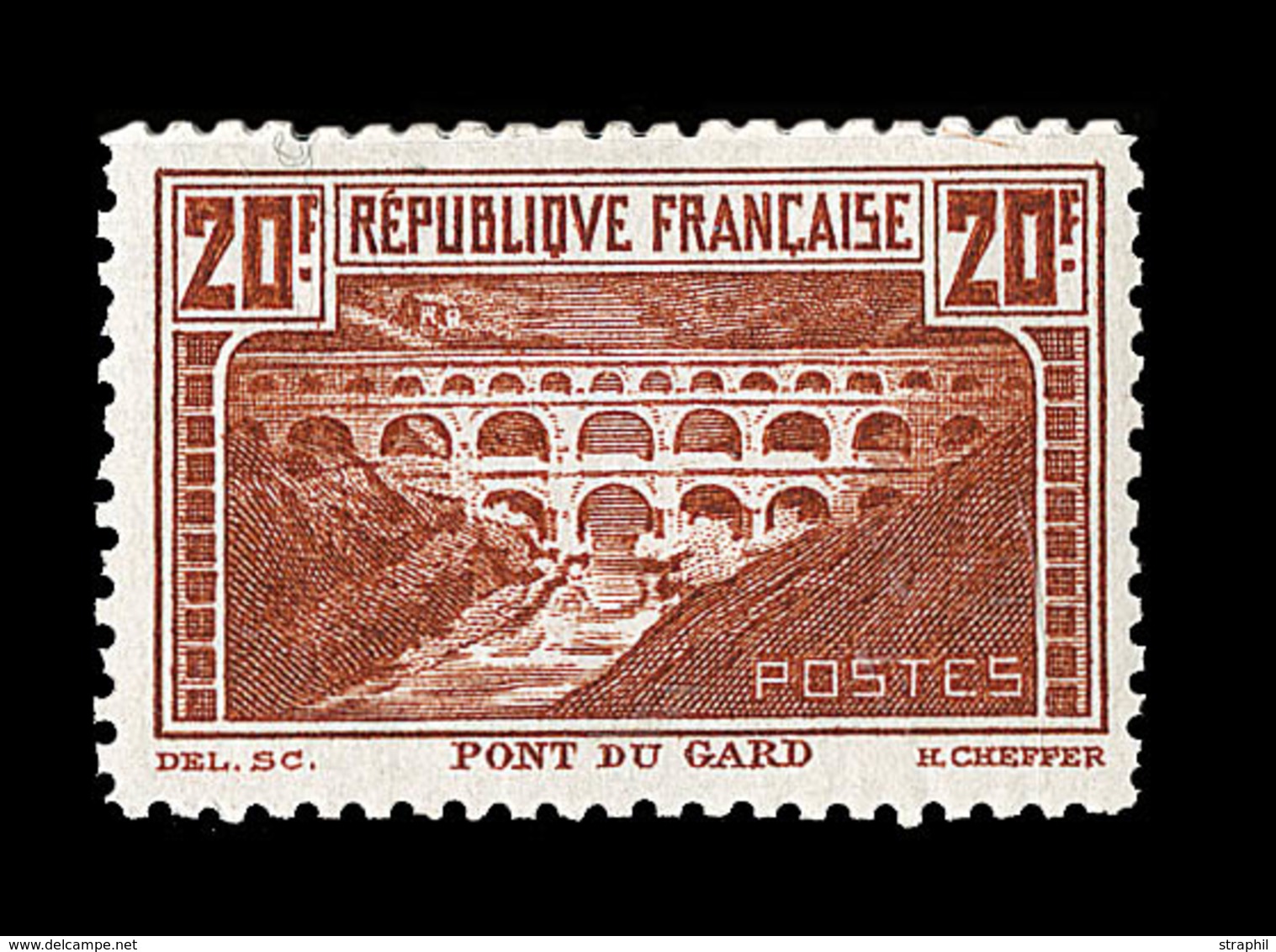 * N°262B - Dentelé 11 - 20F Pont Du Gard - TB - Unused Stamps