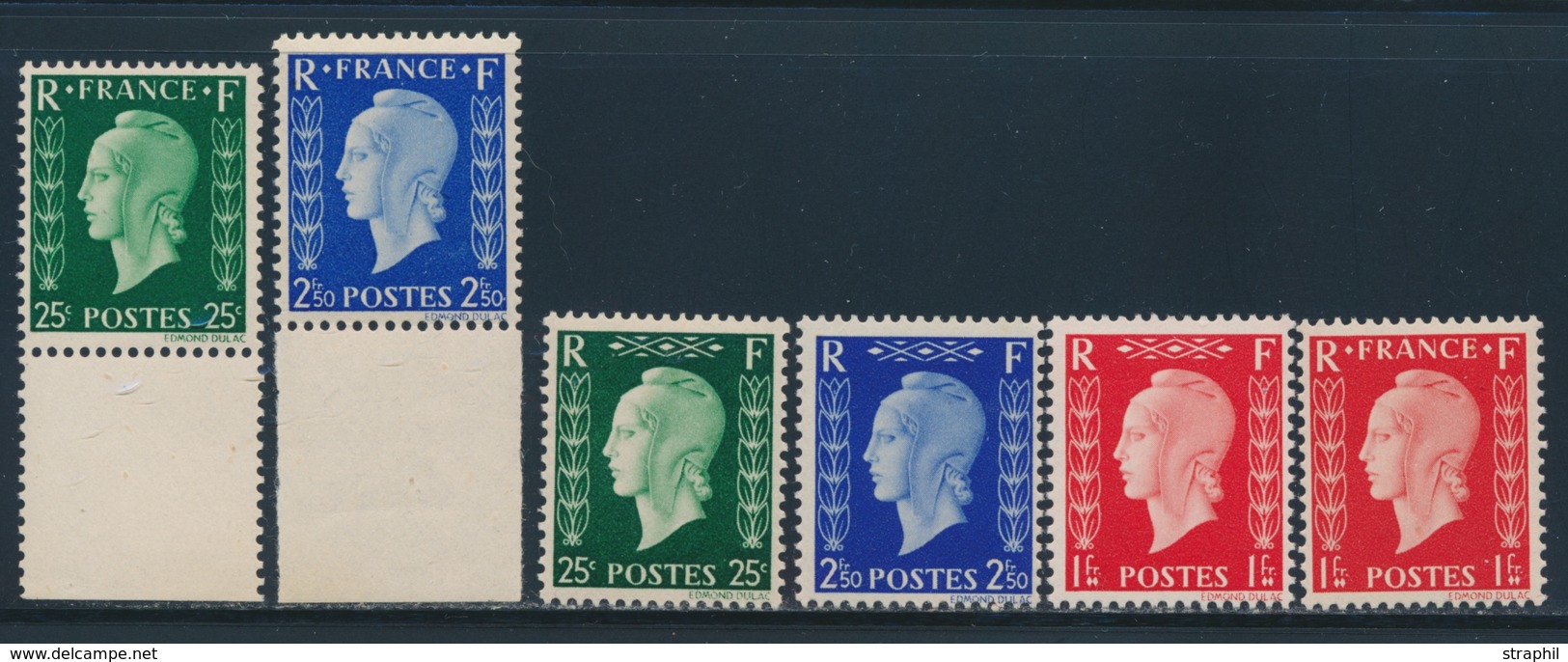 ** N°701A/F Dt BDF - TB - Unused Stamps