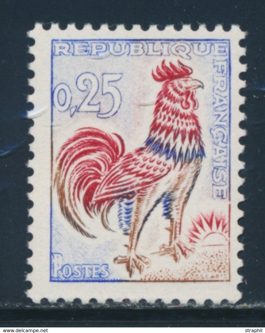 ** N°1331d - Coq Fluo - Signé JF Brun - TB - Neufs