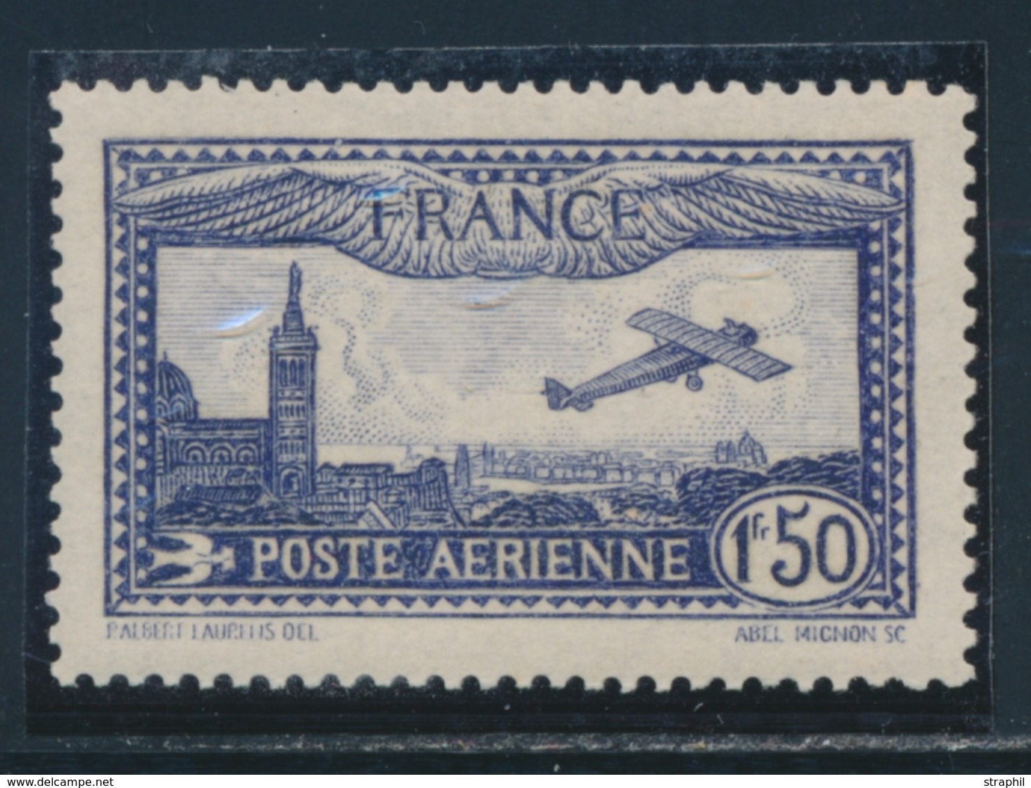 ** N°6a - 1F50 Outremer - TB - 1927-1959 Mint/hinged