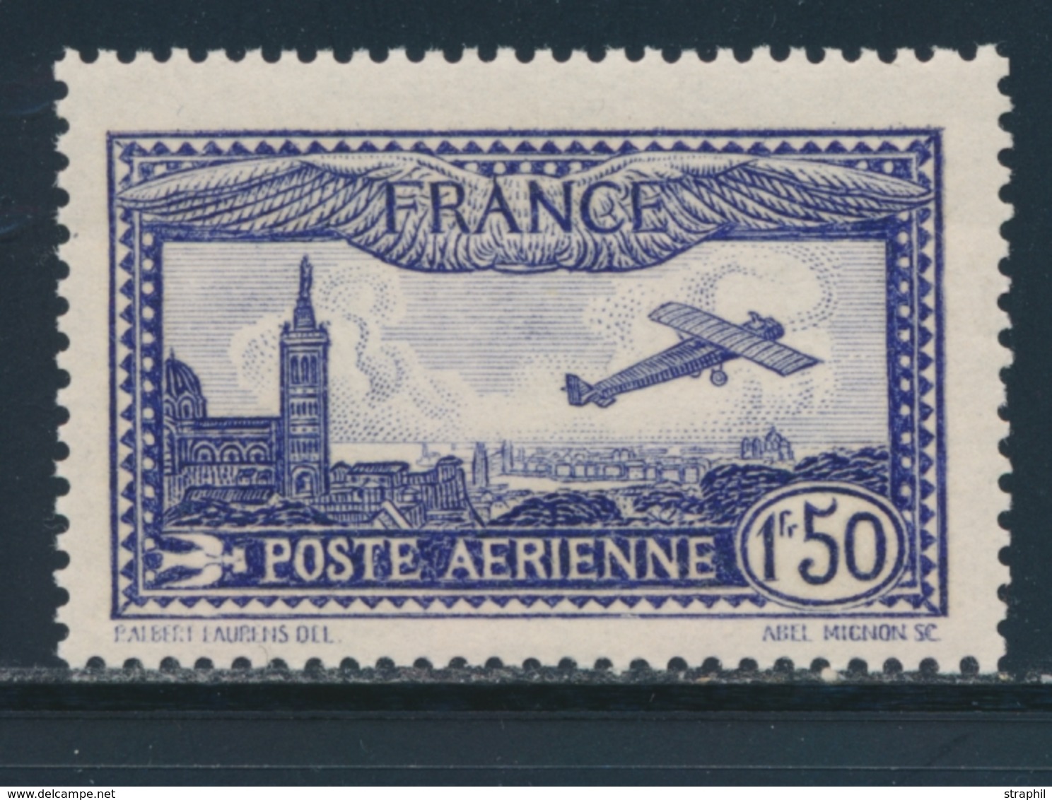 ** N°6a - 1F50 Outremer - TB - 1927-1959 Mint/hinged