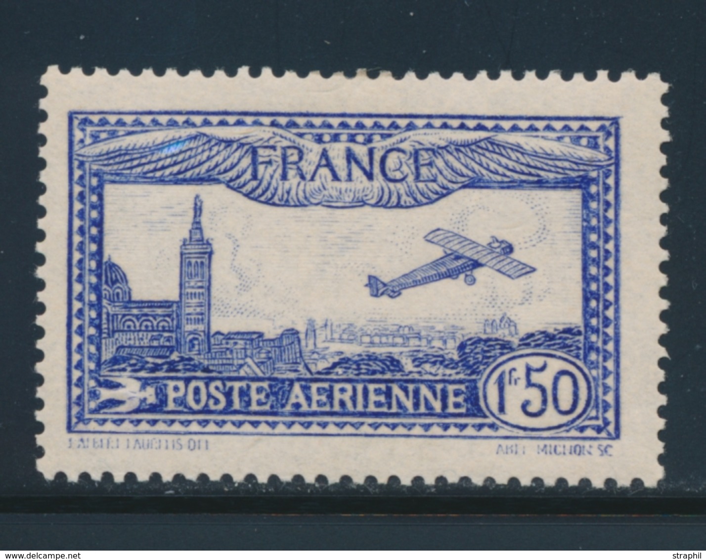 * N°6b - Outremer Vif - Signé A. Brun - TB - 1927-1959 Nuevos