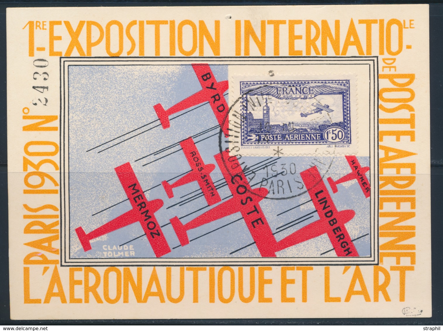 CP N°6c - EIPA 30 - S/Carte D'Expo - Du 8/11/30 - TB - 1927-1959 Neufs