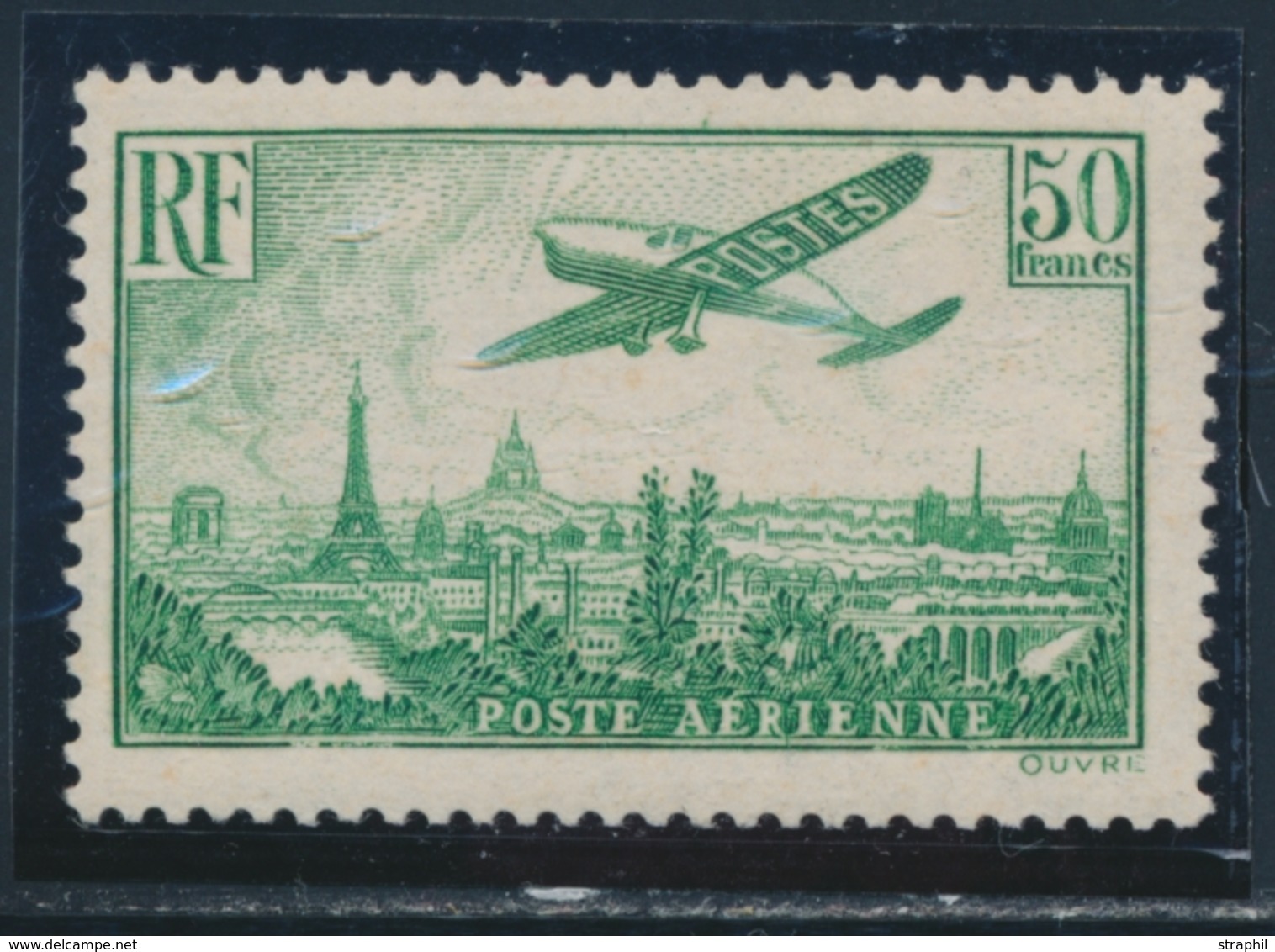 ** N°14 - 50F Vert Jaune - TB - 1927-1959 Postfris