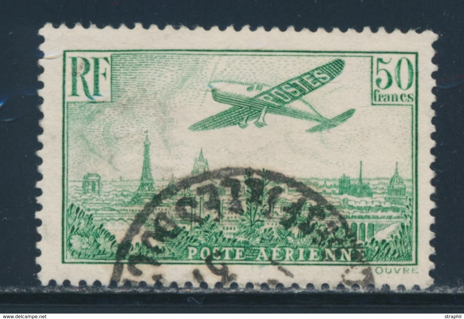 O N°14 - 50F Vert Jaune - TB - 1927-1959 Postfris