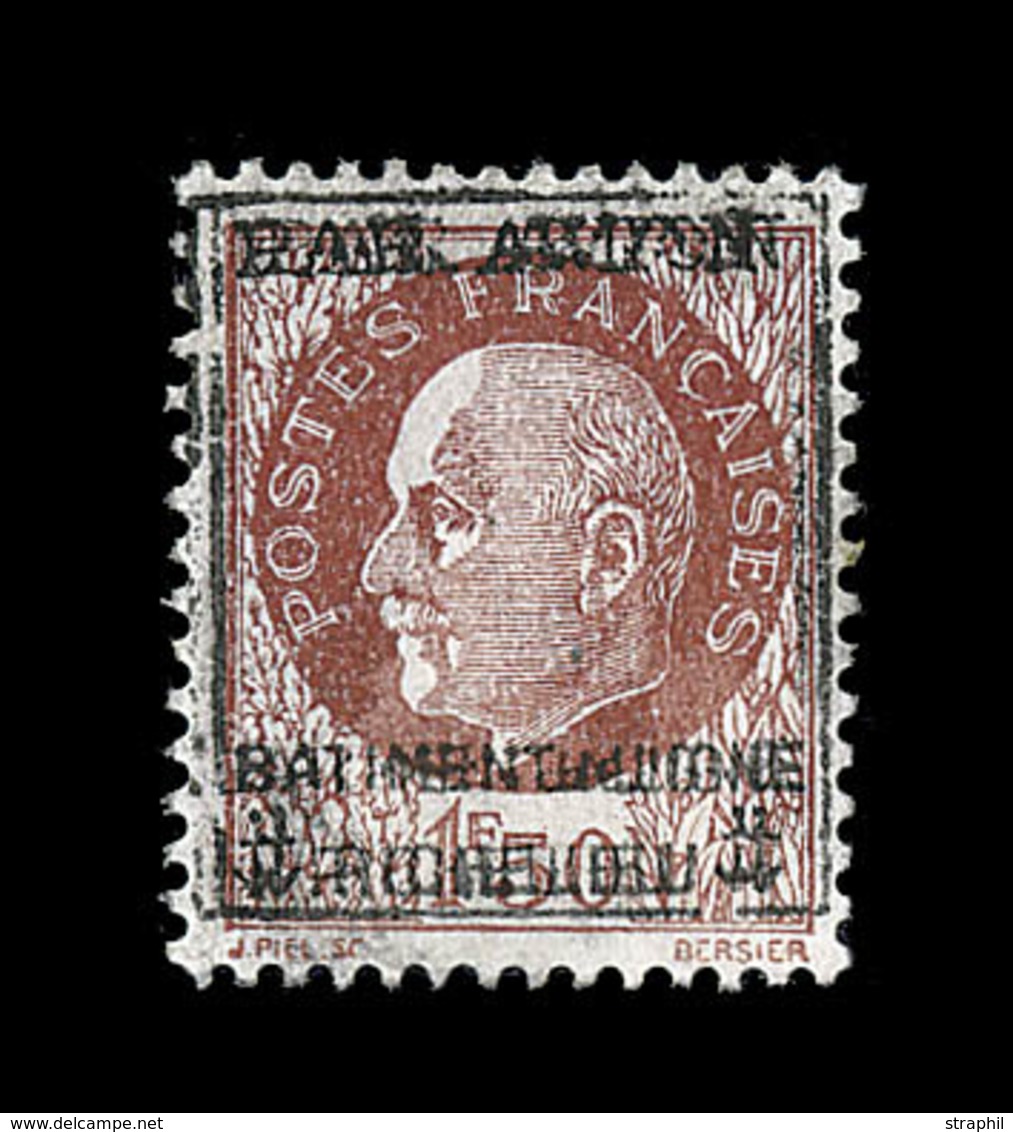 ** N°3 - 1F50 Brun Rouge - Dble Surcharge - Signé Calves - TB - Poste Aérienne Militaire