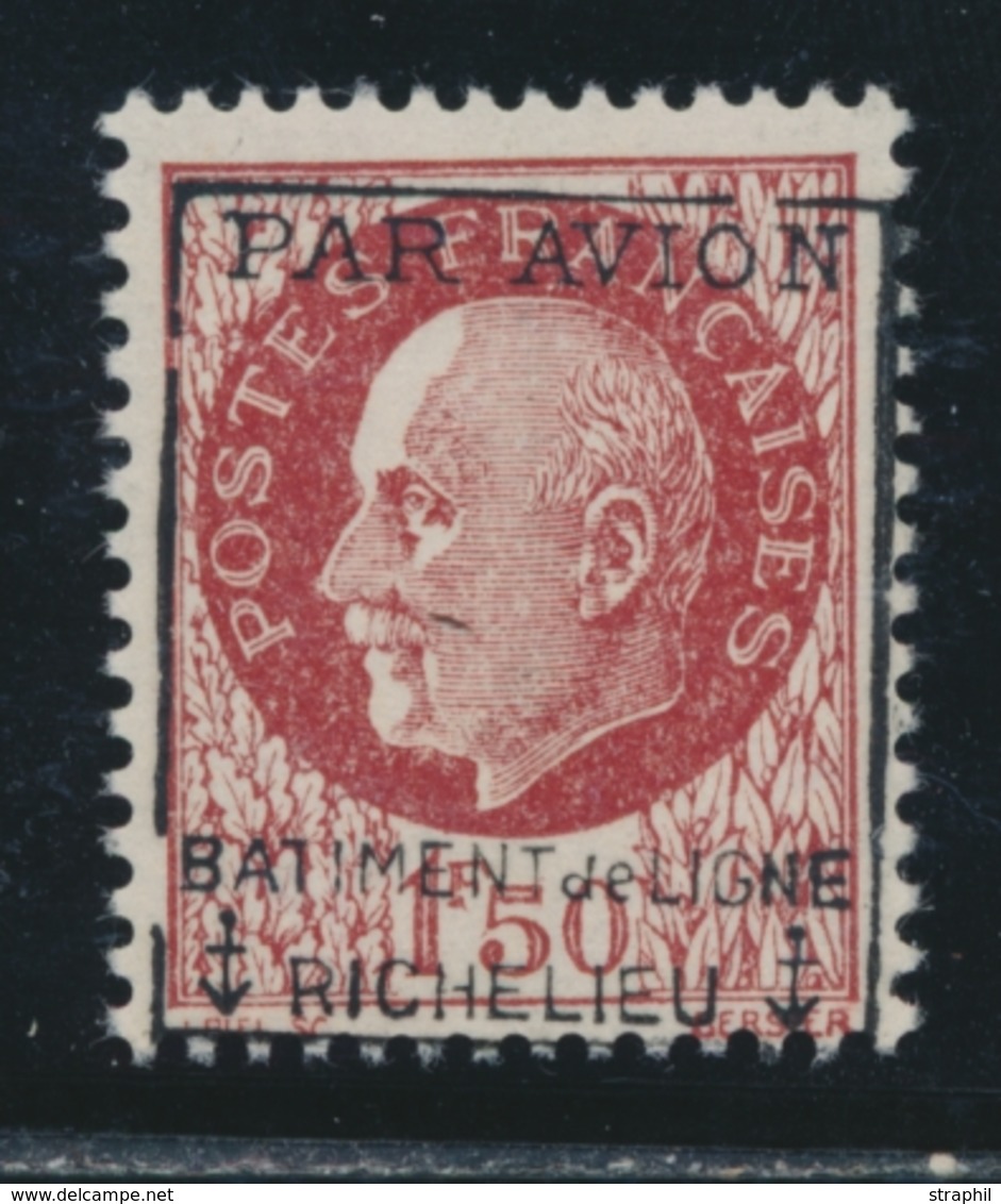 ** N°3 - 1F50 Pétain - Signé Calves - TB - Militärische Luftpost