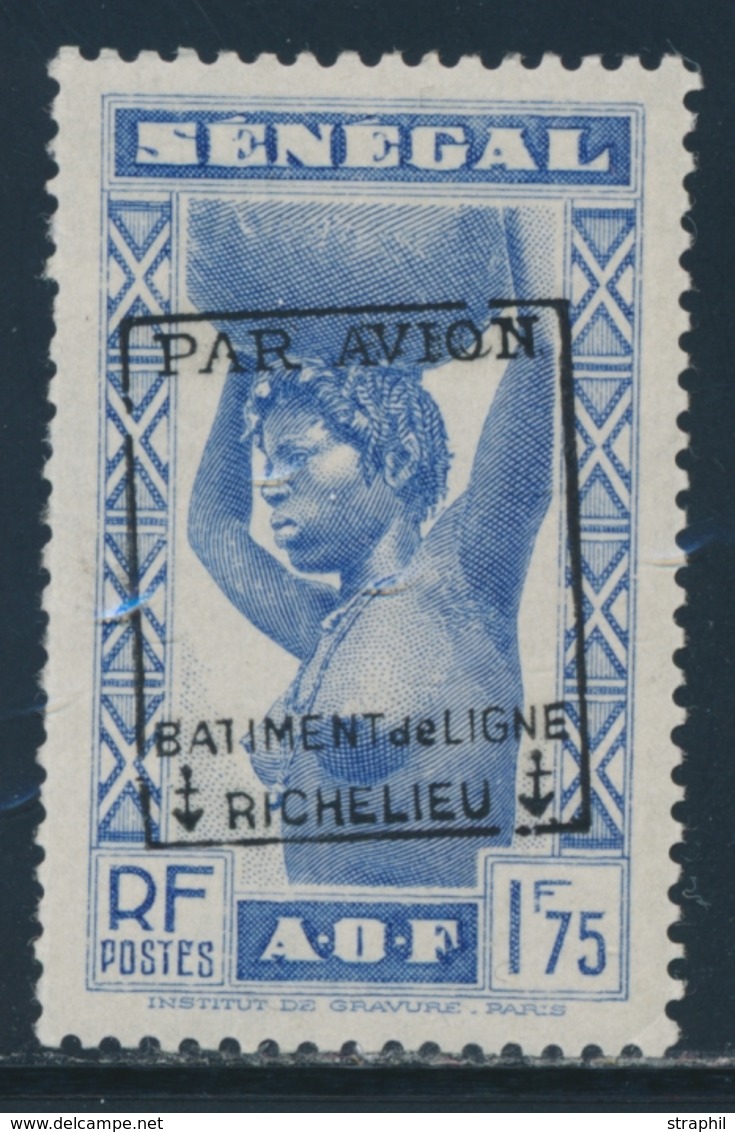 ** N°7 - 1F75 Outremer - Signé Calves - Dentelure Rognée Côté Gauche - Sinon TB - Military Airmail