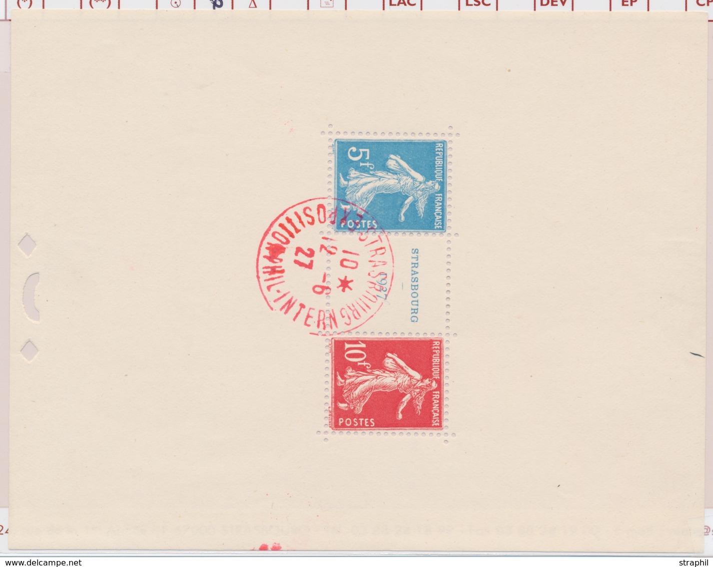 O N°2 - STRASBOURG 1927 - Obl. Rouge 12/6/27 - TB - Mint/Hinged