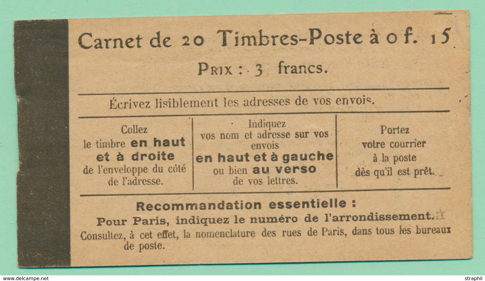 ** N°130 C5 - Carnet De 20 TP à 0,15 - TB - Sonstige & Ohne Zuordnung