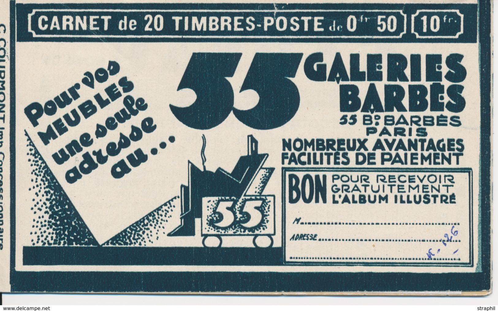 ** N°283 C1 - Arc En Ciel, Art Vivant, Parzot, Benjamin - S279 - Couv. Galeries Barbes, Ecole - Coin N° Et Daté - TB - Other & Unclassified