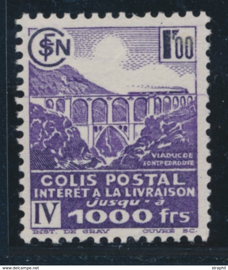 ** N°181 - 1F Violet - Chiffres épais - TB - Mint/Hinged