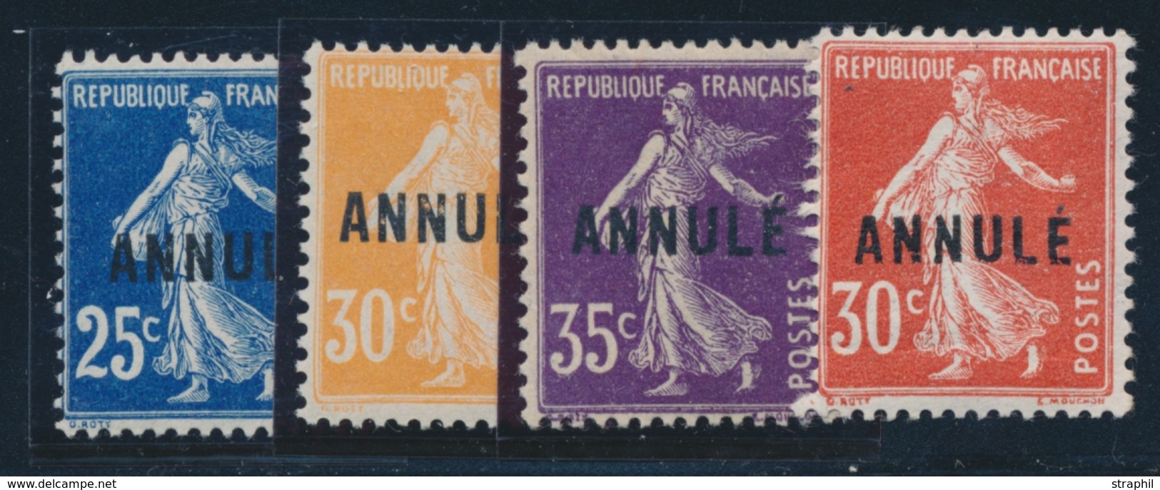 ** N°140a CI1, 141 CI1, 160 CI1, 142 CI1 - Annulé - TB - Cursussen