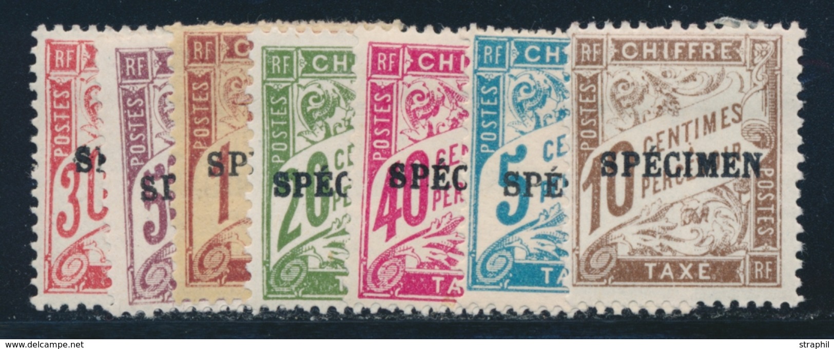 * TIMBRES TAXE N°28 CI1, 29 CI2, 31 CI2, 33 CI2, 35 CI1, 37 CI2, 40 CI2 - 7 Val - TB - Lehrkurse