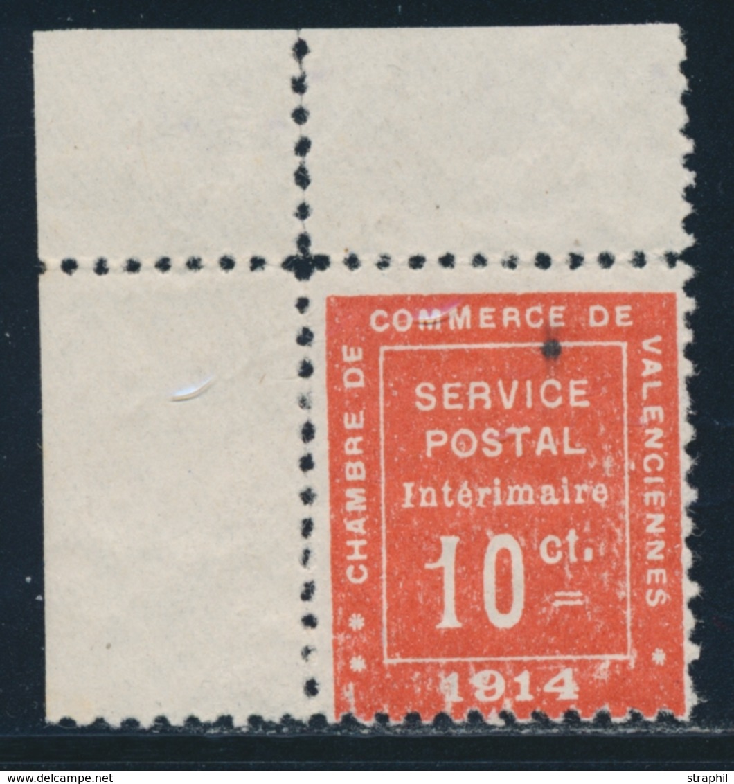 ** N°1 - Valenciennes - CDF - Signé A. Brun - 1 Pt Noir Sinon TB - Guerre (timbres De)