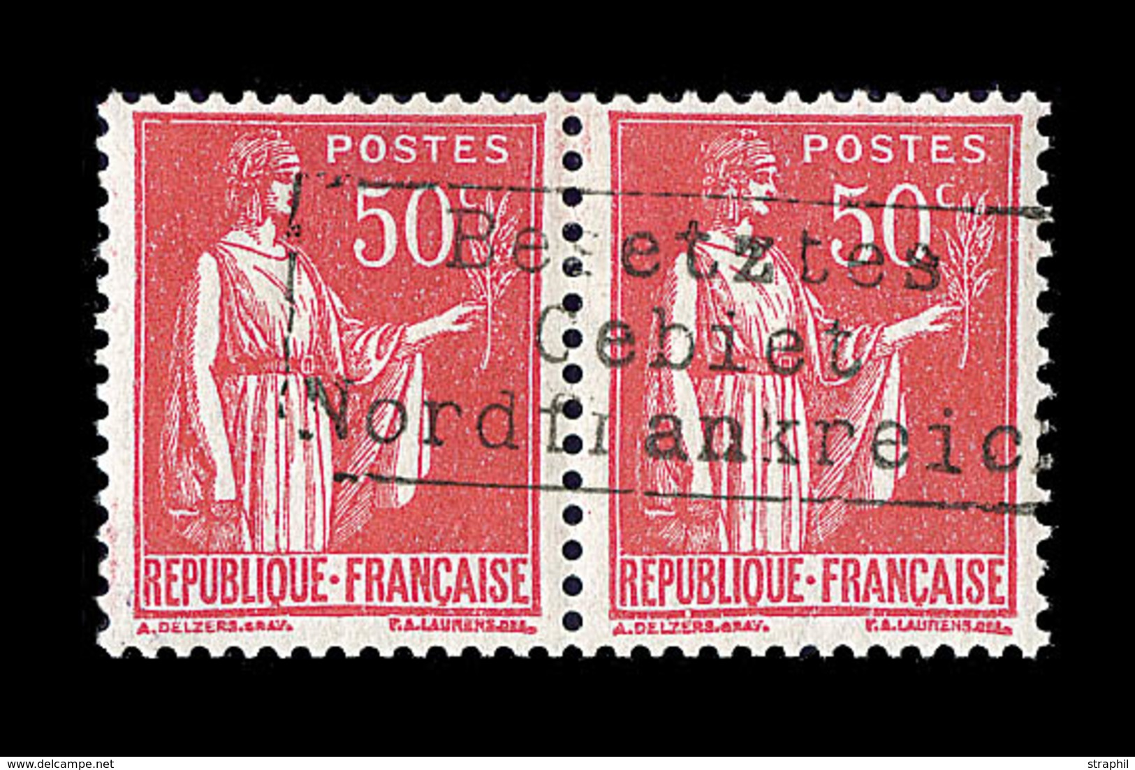 * COUDEKERQUE N°6 - 50c Rouge - Signé ROUMET - TB - War Stamps