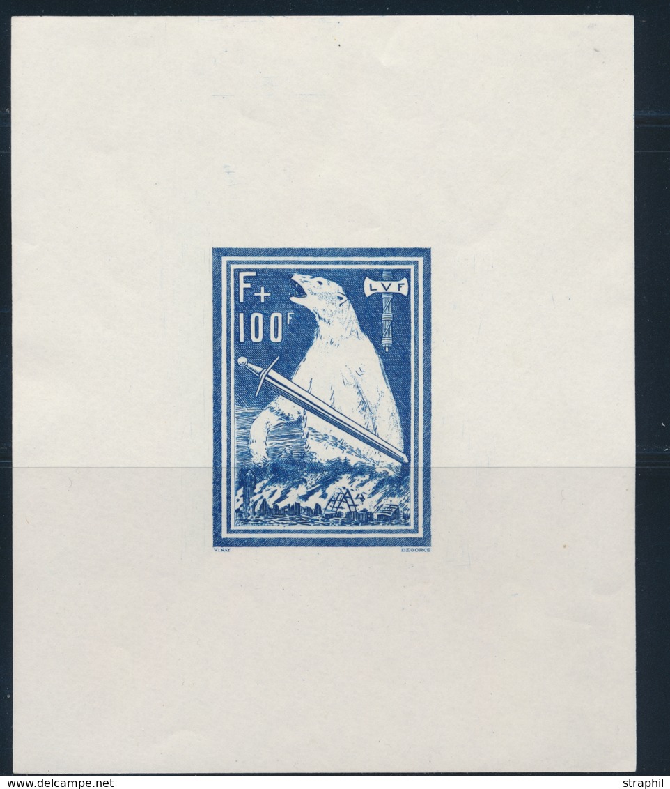 ** LEGION VOLONTAIRE FRANCAISE BF N°1 - Bloc De L'Ours - ND Et Sans Le Rouge - TB - War Stamps