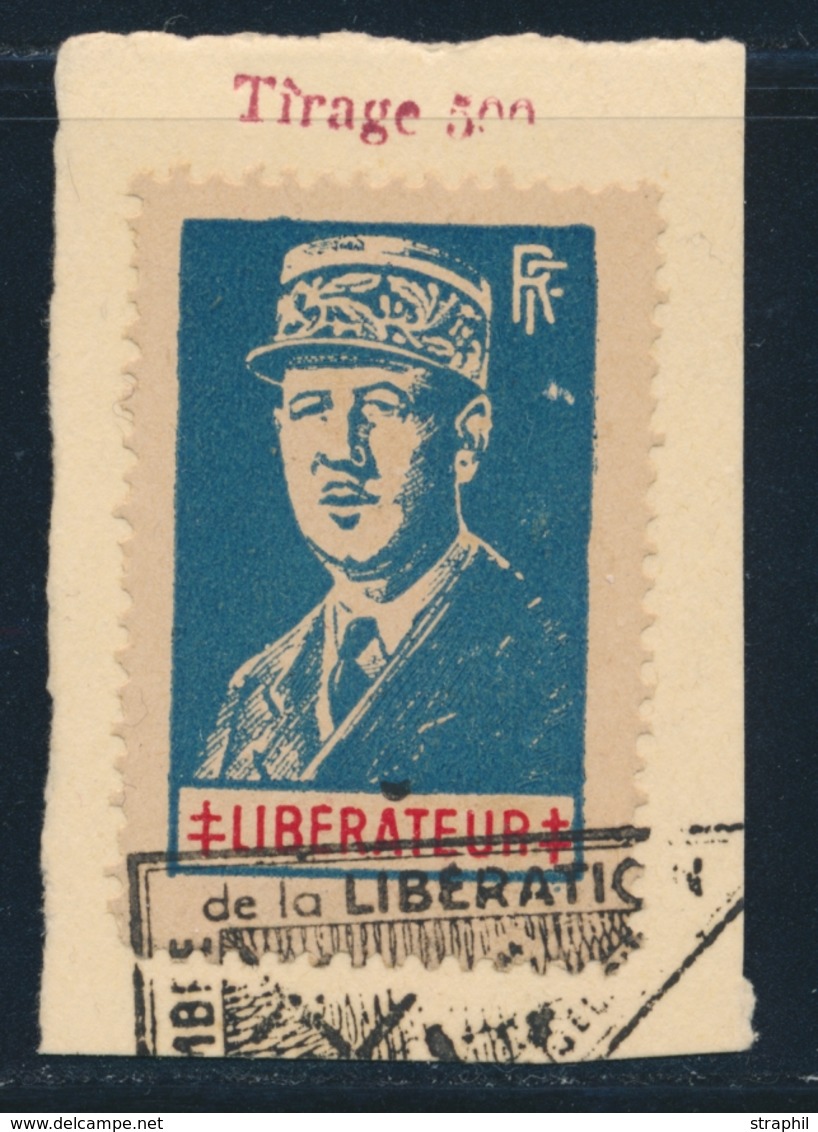 F DE GAULLE Libérateur - LYON - N°5 -  Obl. Rect. - TB - Liberation