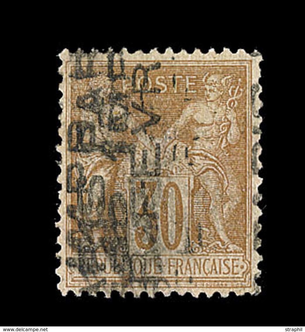 O N°8 - 30c Brun - Mois De Février - Donc 4 Lignes - TB - 1893-1947