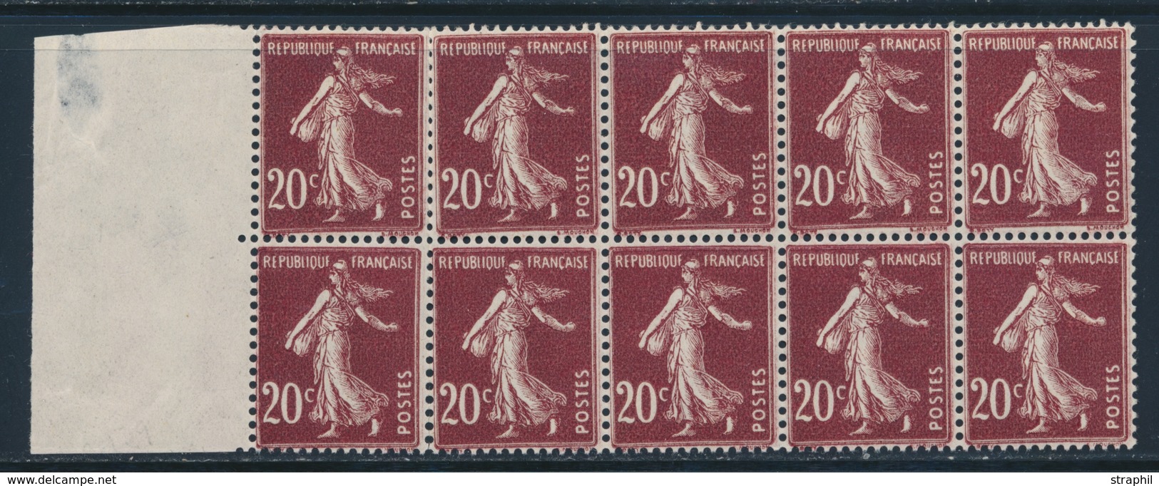 ** N°13 - Bloc De 10 - Grd BDF Gauche - TB - Coil Stamps