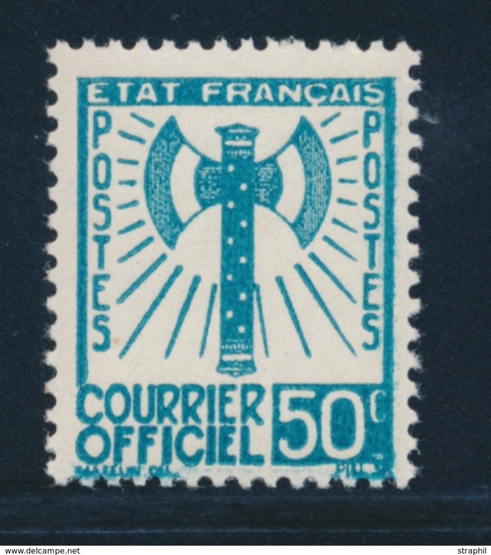 ** N°4 - 50c Bleu Vert - TB - Neufs