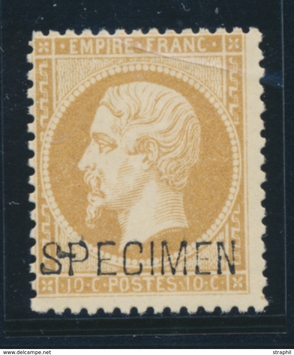 ** N°3 - 10c Bistre (N°21) - TB - Specimen