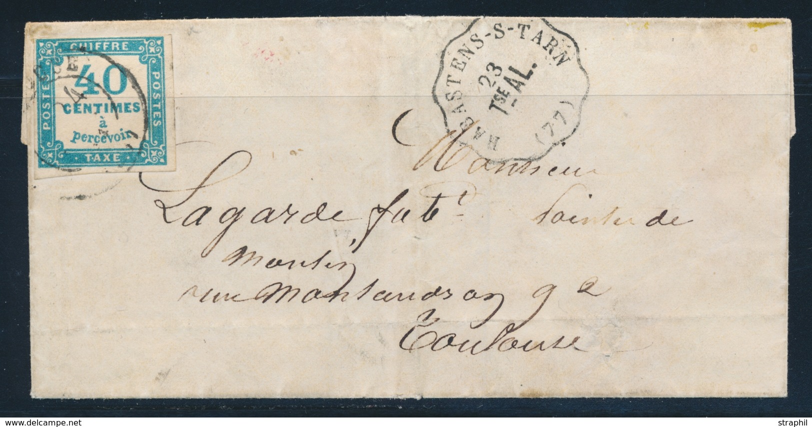 L N°7 - 40c Bleu S/Lettre - TB - 1859-1959 Nuevos