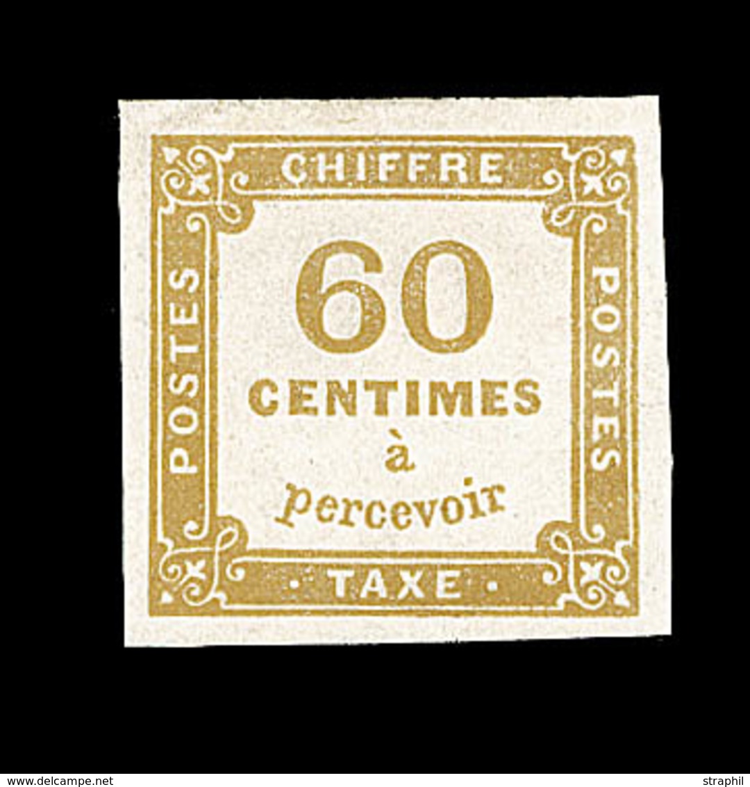 * N°8 - 60c Bistre - Signé Calves - TB - 1859-1959 Neufs