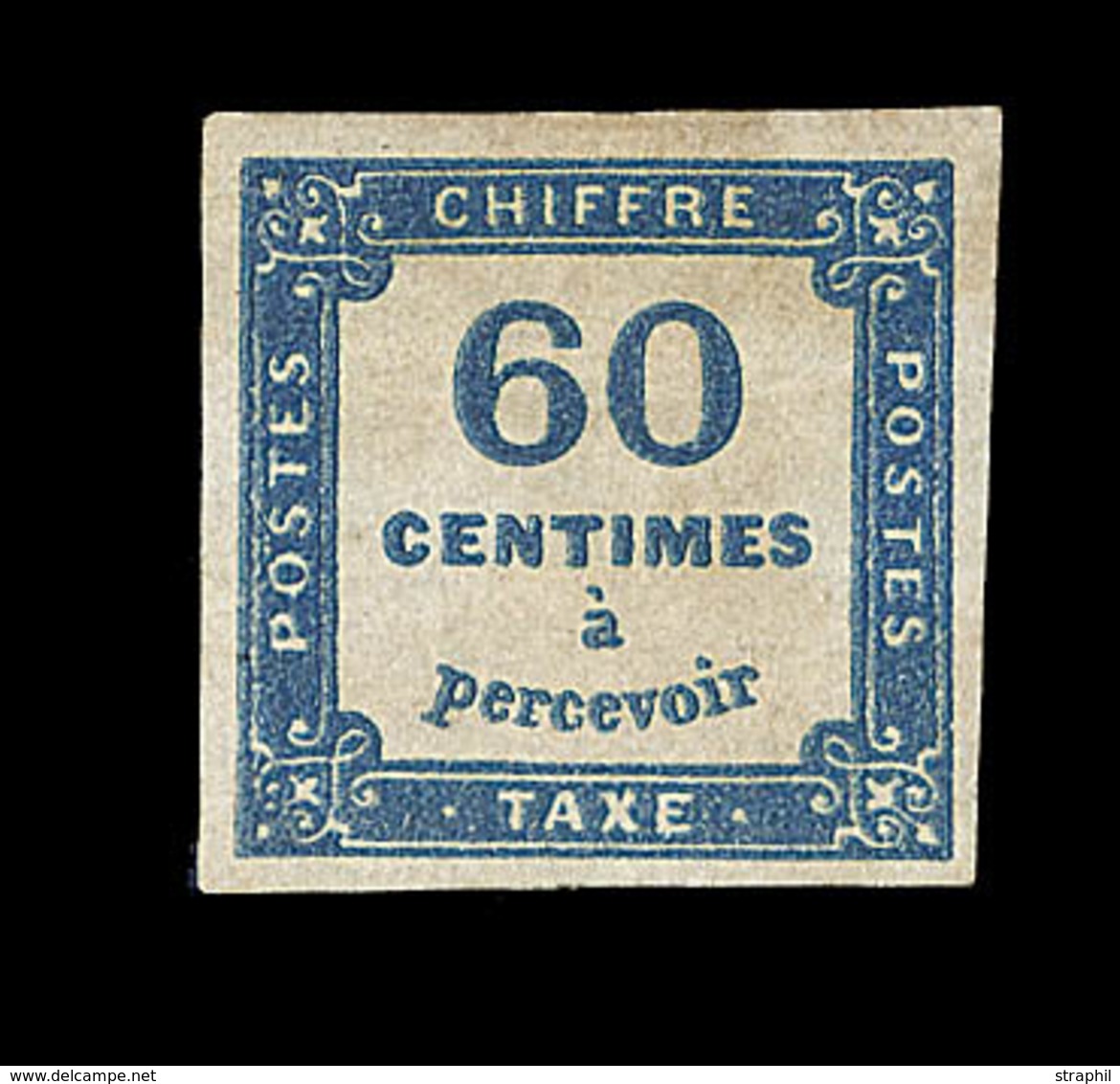 * N°9a - 60c Bleu Très Foncé - Forte Charn. - TB - 1859-1959 Nuevos