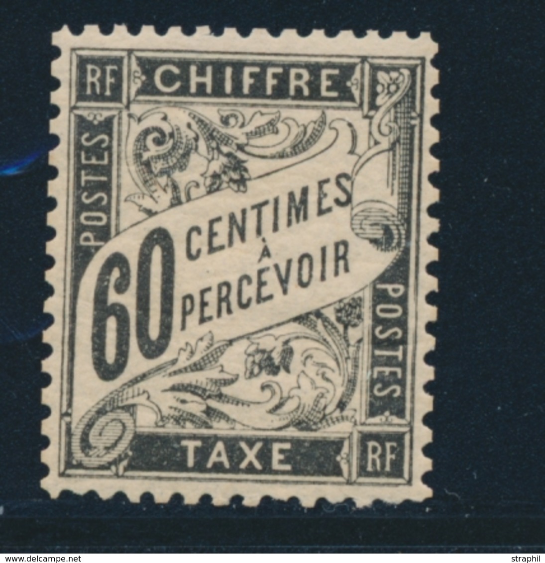 * N°21 - 60c Noir - Signé Calves - TB - 1859-1959 Mint/hinged