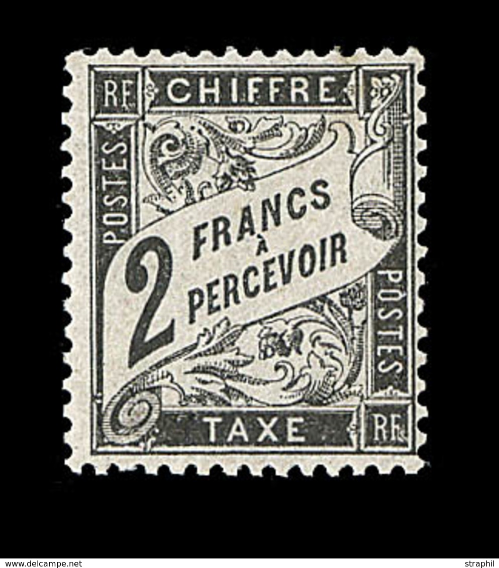 * N°23 - 2F Noir - Charn. Un Peu Forte - TF - Signé Calves - TB - 1859-1959 Postfris