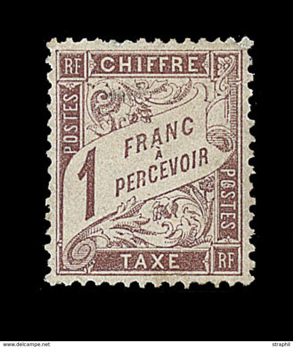 * N°25 - 1F Marron - Comme ** - TB Centrage - TB - 1859-1959 Mint/hinged