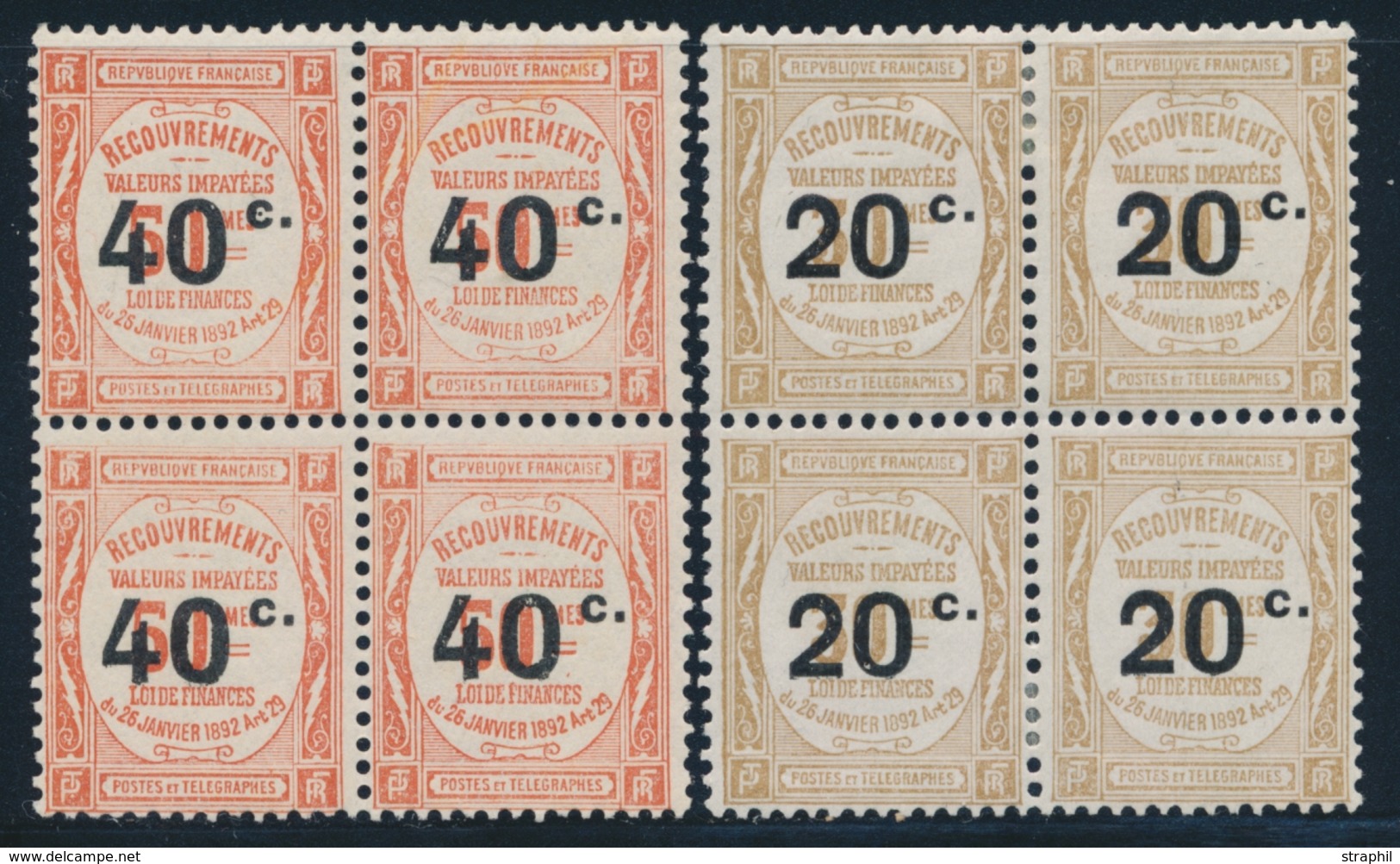 **/* N°49/50 - Bloc De 4 - 2ex ** - TB - 1859-1959 Neufs