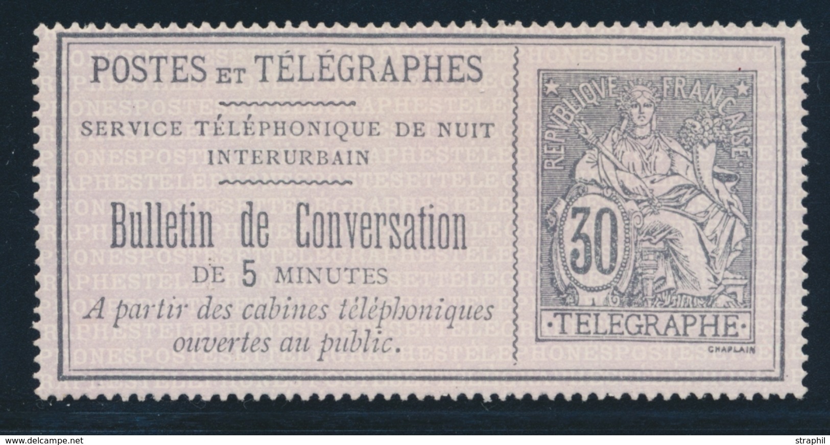 (*) TELEPHONE N°8 - TB - Telegraph And Telephone