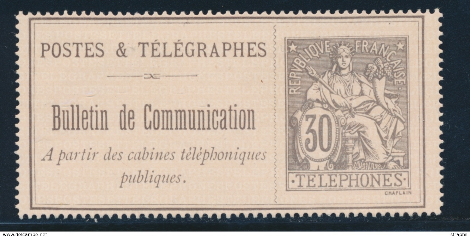 (*) TELEPHONE N°17 - 30c - TB - Telegraphie Und Telefon