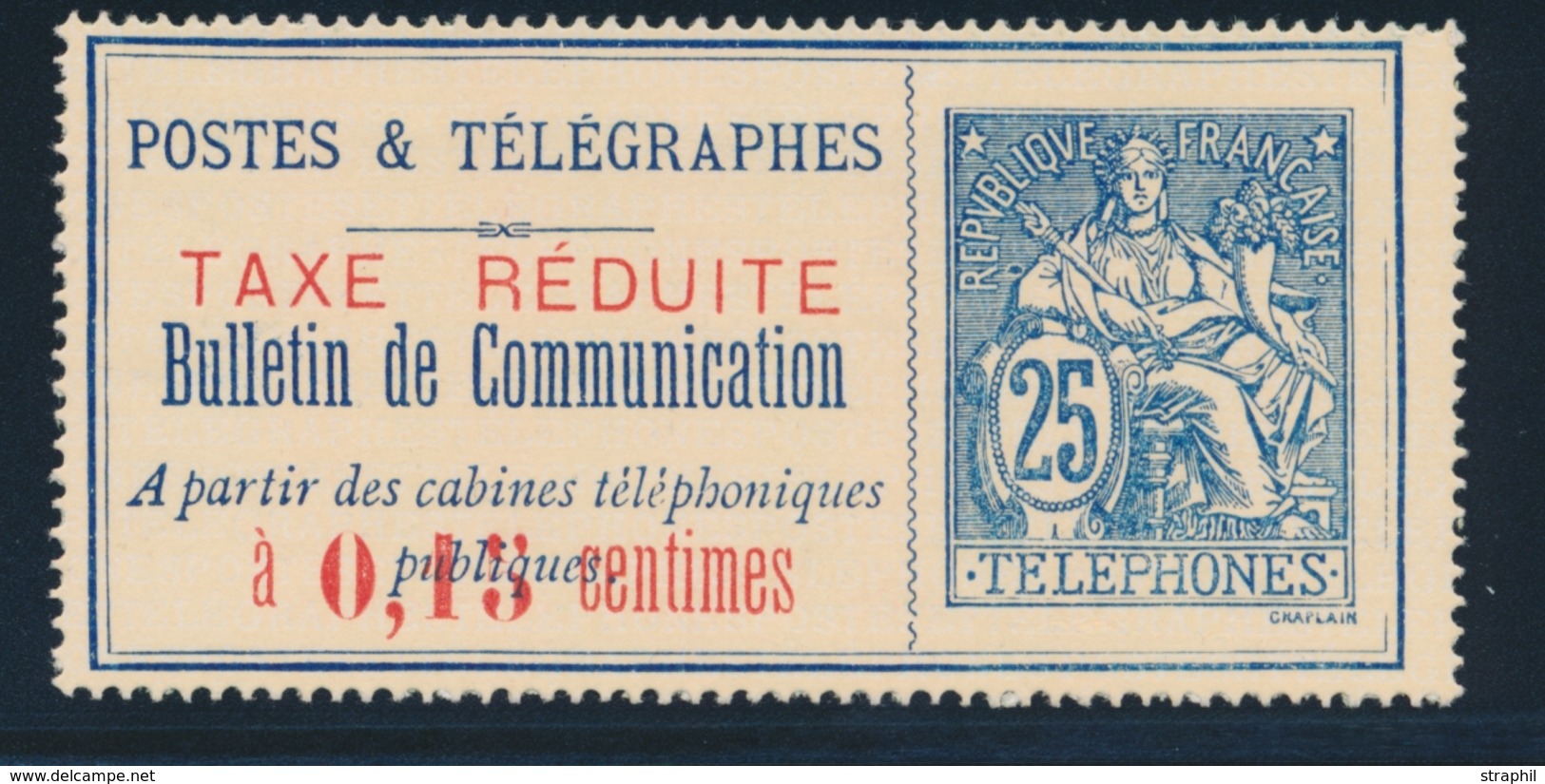 (*) TELEPHONE N°21 - TB - Telegraaf-en Telefoonzegels