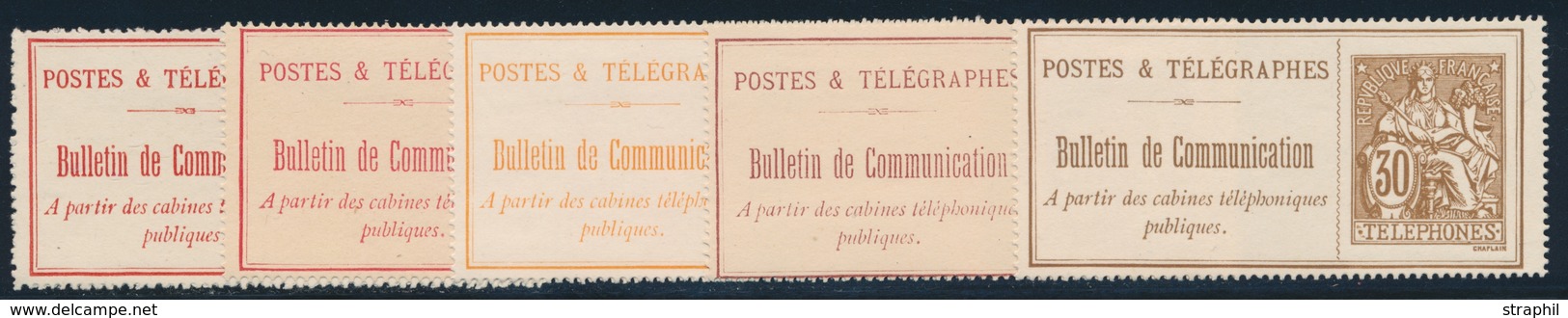 (*) TELEPHONE N°22/29 - 8 Valeurs - TB - Télégraphes Et Téléphones