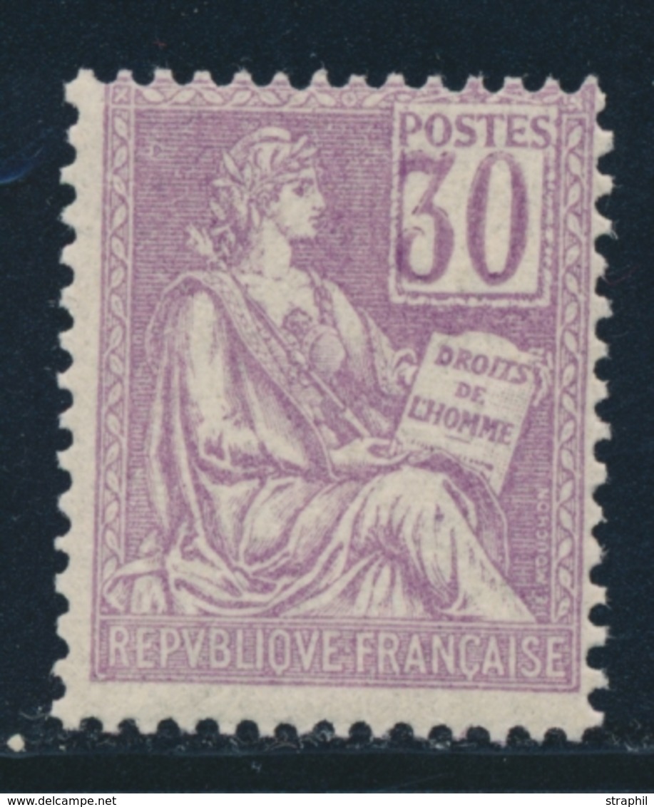 ** N°115a - 30c Violet - Chiffres Déplacés - TB - Ongebruikt