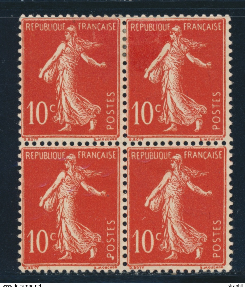 **/* N°135f - Bloc De 4 - Impression Recto-verso -TB - Unused Stamps