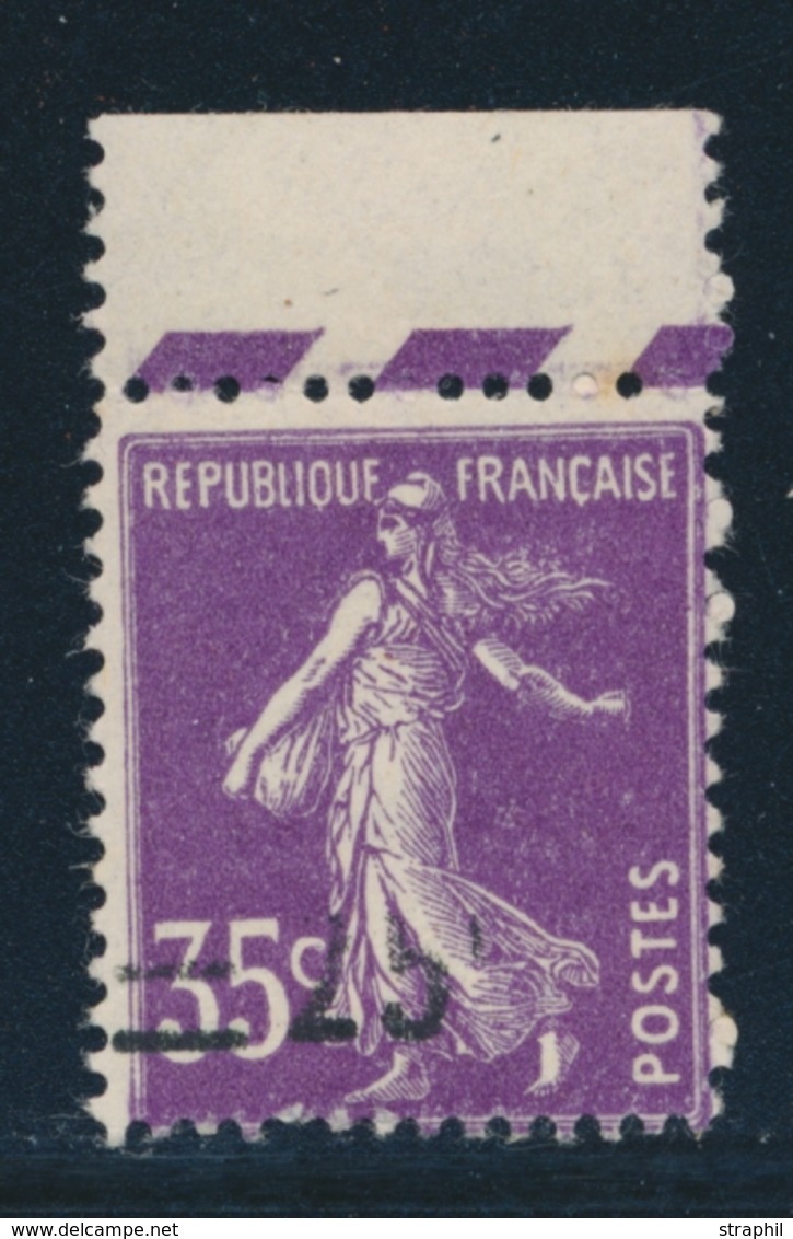 ** N°218 - BDF - Surch Partielle - TB - Nuevos