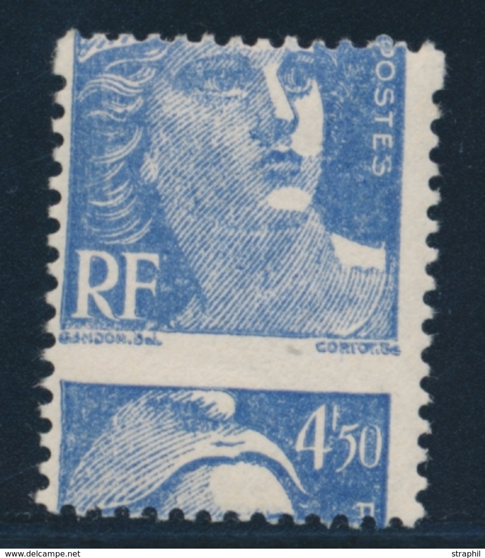 * N°718A - 4F50 Bleu - Piquage à Cheval - TB - Unused Stamps