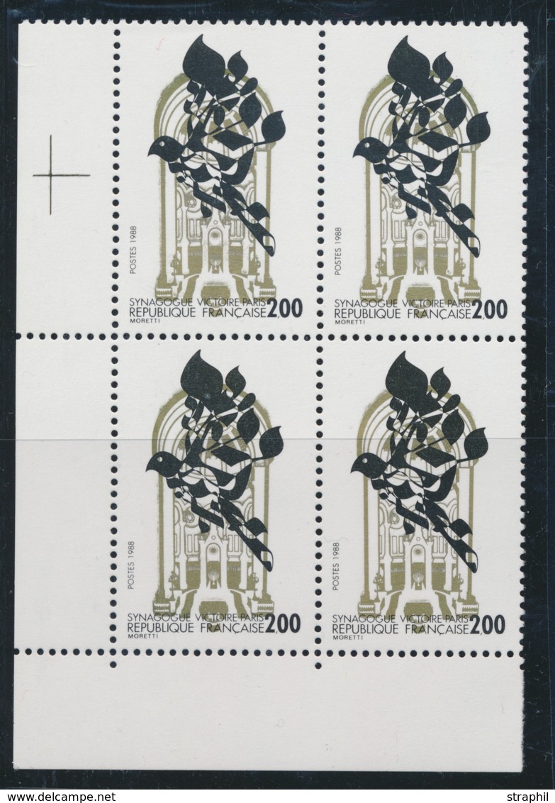 ** Mau N°2520b (N°2516) - Bloc De 4 - Couleur Olive Clair - CDF - TB - Unused Stamps