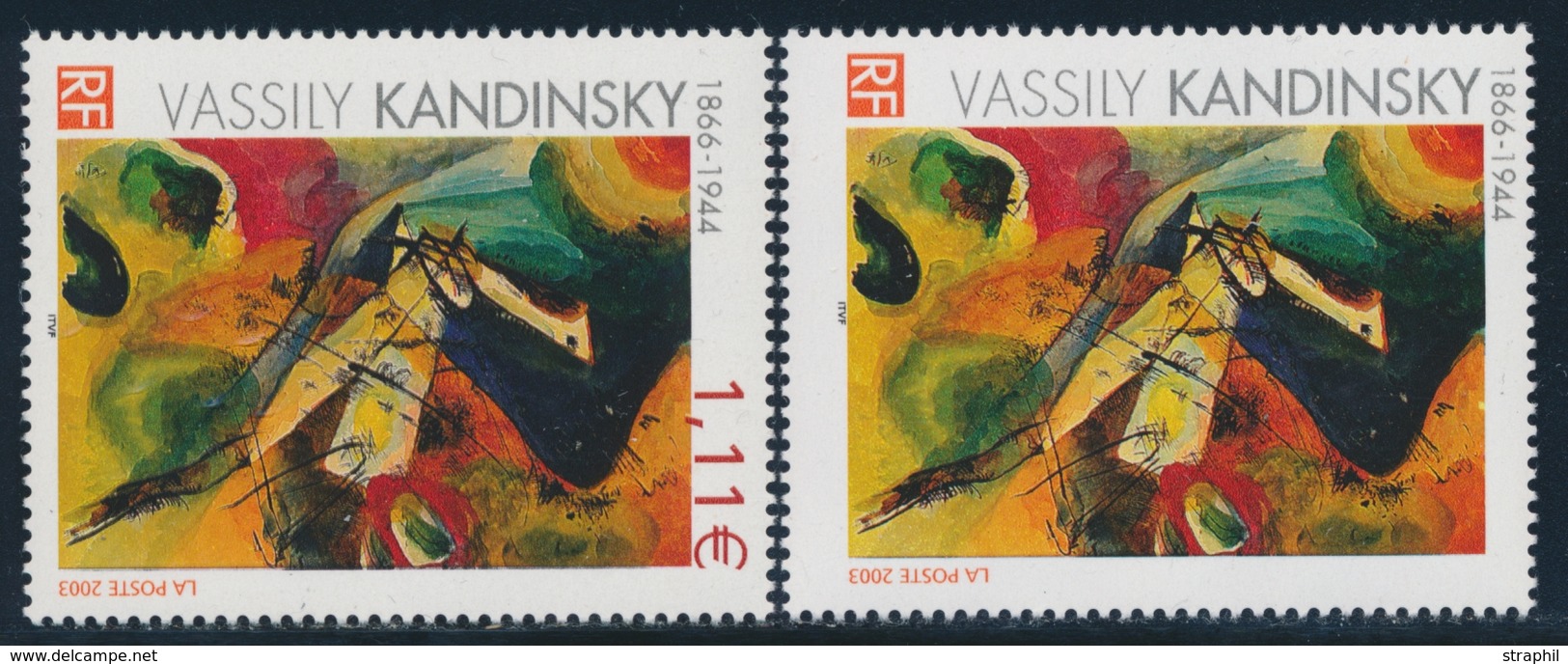 ** N°3585a - Kandinsky - Valeur Faciale Omise - TB - Neufs