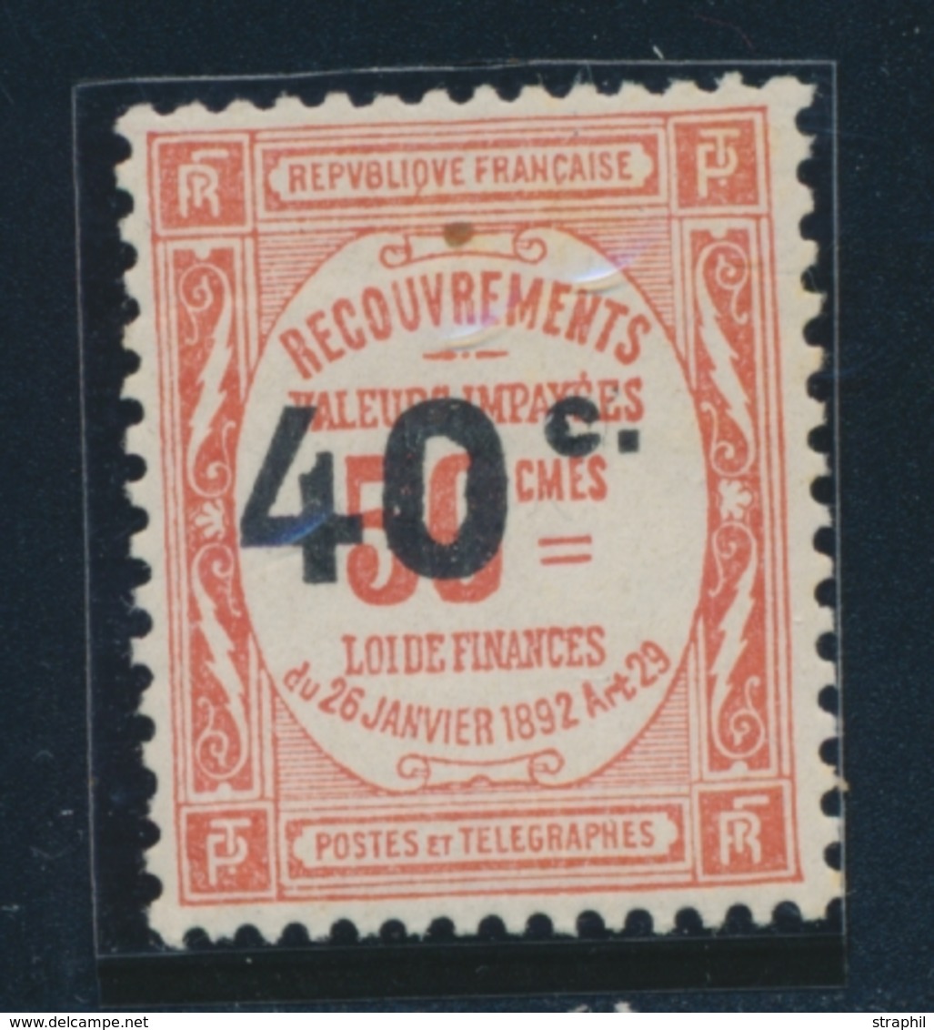 ** TIMBRES TAXE N°50b - Gros "0" De "40" - TB - Unused Stamps