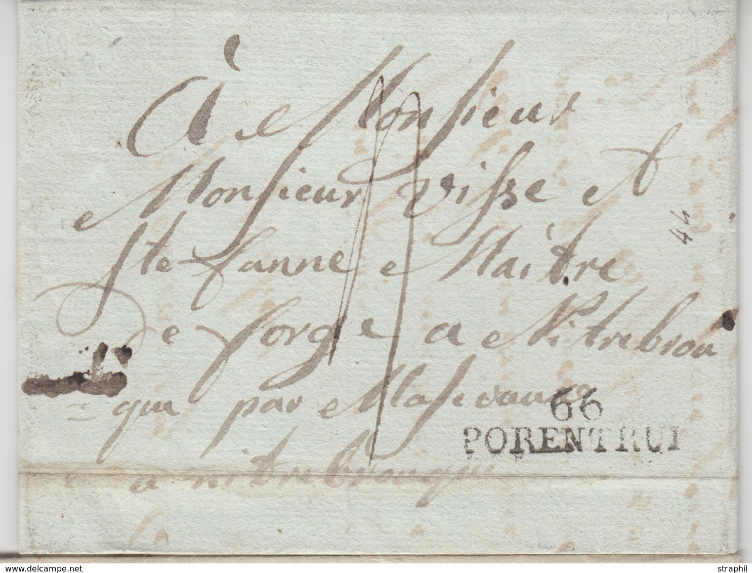 LAC 66 PORENTRUI - (1814) - TB - Lettres & Documents