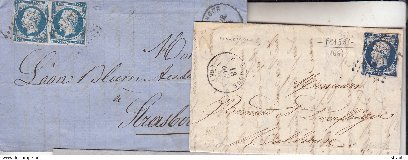 LAC N°22 - T15 - Kaysersberg - S/2 Plis Datés 1864, 1866 - TB - Lettres & Documents